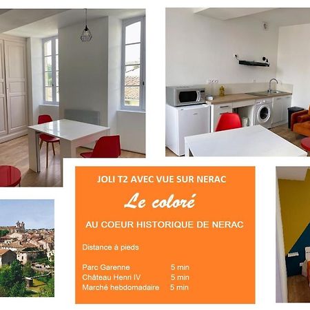 Le Colore- T2 Confortable Avec Vue Sur Nerac Luaran gambar